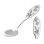 Baby Silver Spoon 'A Lily-of-the-Valley'. Hypoallergenic 925/999 Silver, Hand Engraving