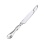 Master Silver Carving Knife for a Roasted Meat. Hypoallergenic 830/999 Silver, Stainless Steel