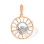 Scorpio Zodiac Sunburst 585 Gold Pendant. October 24-November 22
