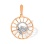 Scorpio Zodiac Sunburst 585 Gold Pendant. October 24-November 22