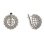 Diamond Dandelion Flower Earrings. 585 (14kt) White Gold