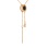 CZ and Black Onyx Gold Necklace with 'Love'. Tested 14kt (585) Rose Gold. View 3