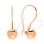 Kids' First Earrings. Certified 585 (14kt) Rose Gold, Earwire Backs