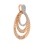 Textured Movable Pendant with 57 Pave Diamonds. Angle 2