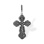 'Holy Resurrection' Men's Orthodox Cross. Blackened Hypoallergenic Certified 925 Silver