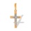 Four-Pointed Christian Cross Pendant. Christian Body Crucifix