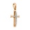 Diamond Catholic and Orthodox Cross. View 2