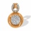 Pave Diamond Pendant 'A Maximum Brilliance'. Hypoallergenic Cadmium-free 585 (14K) Rose Gold