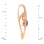 Dangle Sapphire Pendant. View 3