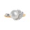 Art Deco-style Pearl and Diamond Ring. View 2