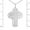 'Holy Spirit' Orthodox Silver Cross. View 3