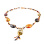 Knitted Dangle Amber Necklace