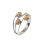 Citrine Ring. 585 (14kt) White Gold