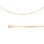 Figaro-link Chain (0.3 mm Gold Wire). Diamond Cut Solid Rose Gold