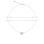 Diamond Circle-n-Bar White Gold Necklace. Adjustable 45cm to 50cm. 14kt (585) White Gold