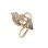 Diamond Pinwheel Ring. 585 (14kt) Rose and White Gold