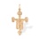 Deisis-style Byzantine Prayer Cross. 585 (14kt) Rose Gold