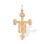 Deisis-style Byzantine Prayer Cross. 585 (14kt) Rose Gold