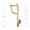 Sapphire and Diamond Leverback Earrings. View 2