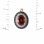 Height of  Femme Fatale Garnet Rose Gold Earrings