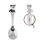 Child Silver Spoon 'a Black Kitten and Clock'. View 2