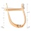 Size of 'Illusion' Set Diamond Austere Earrings