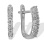 Stylish Leverback Earrings in 585 (14K) White Gold. 10 lllusion-set Diamonds in Basket-style Mountings