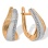 Earrings Featuring 40 Diamonds. Tested 585 (14K) Rose and White Gold