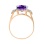 Oval-shaped Amethyst Cocktail Ring. View 3