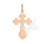 Orthodox Cross Pendant. Certified 585 (14kt) Rose Gold