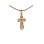 Medieval-style Russian Openwork Cross. Certified 585 (14kt) Rose Gold