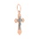 Crucifix Pendant with Guilloche Pattern. View 2