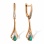 Emerald and Diamond Leverback Earrings