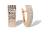 Textured Leverback Earrings. Certified 585 (14kt) Rose Gold, Diamond Cuts