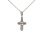 Meticulously-detailed Orthodox Cross. 585 (14kt) White Gold. View 2