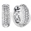 14K White Gold Huggie Earrings with 60 Diamonds. Tested 585 (14K) White Gold, Rhodium Finish
