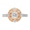 Renaissance-inspired engraved 585 rose gold ring. View 5