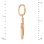 Pave CZ Lucky Pendant. View 3