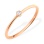 Cost-effective Solitaire Diamond Promise Ring. Tested 14kt (585) Rose Gold