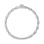 Baguette Diamond White Gold Chain-inspired Ring. Tested 585 (14K) White Gold, Rhodium Finish. View 4