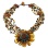 Multicolored Amber Necklace with Turquoise
