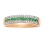 Emerald and Diamond Striped Ring. View 2