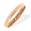 Half-Round Wedding Band, Width 3.0mm. Certified 585 (14kt) Rose Gold, Laser Engraving