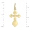 The Phoenix Bird Orthodox Christening Cross in 585 Yellow Gold. View 3