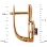 Sapphire and Diamond Leverback Earrings. View 2