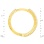 CZ Huggie Earrings with Diamond-cut Ribbing. View 2