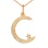 Crescent Moon Gold Pendant view 4