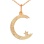 Crescent Moon Gold Pendant view 4