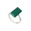 Metaphysical Malachite Silver Ring. View 2