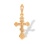 'All-Seeing Eye' Cross Pendant. Certified 585 (14kt) Rose Gold